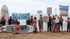 Swimmers' delight over Broadchurch beach campaign