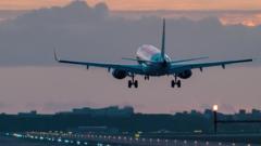 Aeroplane cleared runway just 4m above ground