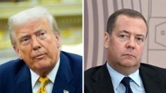 Trump moves nuclear submarines after ex-Russian president's comments