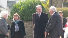Mourners gather at cathedral for Lord Elis-Thomas funeral