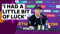 'It was my day' - Knight admits she was lucky after helping England win