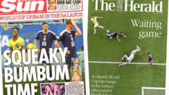 Scotland's papers: 'Squeaky bumbum time' after World Cup defeat to Brazil