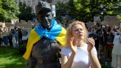 Protests in Ukraine's cities against Zelensky's removal of defence minister