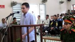 Hồ Duy Hải trong một phiên tòa
