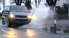 New ice warning as Storm Chandra brings travel disruption and flooding