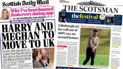 Scotland's papers: Harry and Meghan come home and second home tax