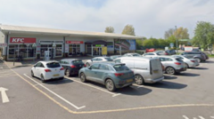 Eight-year-old among three injured after car crashes at M4 service station