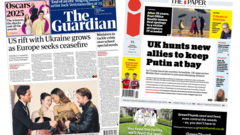 The Papers: 'US rift with Ukraine grows' and 'UK hunts new allies'