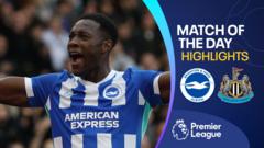 Welbeck scores twice to give Brighton late win against Newcastle