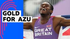 GB's Azu wins dramatic world indoor 60m title
