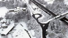 Snow and rain warnings in force as cold snap continues 