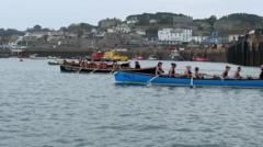 Teams compete in veteran gig rowing championships