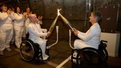 Paralympic torch heads to Paris via Channel Tunnel