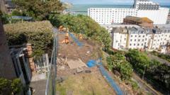Repairs begin on Folkestone's Road of Remembrance