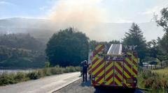 Firefighters could be at moorland blaze for 'days'