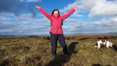 Woman who has endured three cancers completes 141-hill challenge