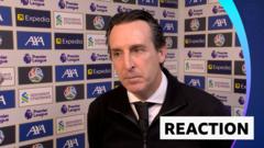Emery 'looking forward' despite Villa defeat at Liverpool