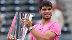 Alcaraz back as world No 1 with Indian Wells win