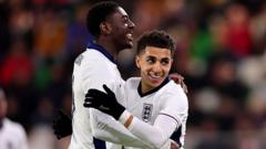Mubama on target twice for England Under-21s