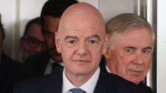 Infantino apologises for jokes about British fans