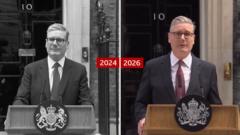 Keir Starmer - then and now