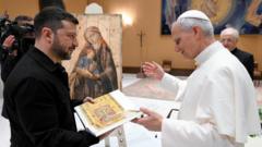 Pope meets Zelensky after inauguration Mass