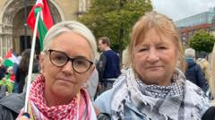 Thousands attend protest in Belfast to 'show solidarity with Palestinians'