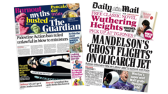 The Papers: 'Palestine Action ban ruled unlawful' and 'Matt grabs Olympic gold'