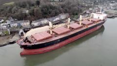 Ship at centre of record cocaine seizure finally leaves Cork