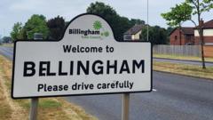 Billingham becomes Bellingham with 'three lines' on the sign