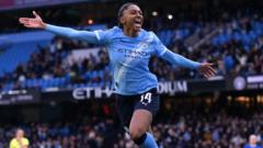 'Sweet Kerolin' steals show as Man City move closer to title