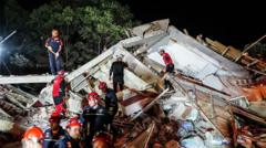 Turkey earthquake flattens buildings in north-east Balikesir province