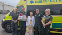 Woman, 71, reunited with life-saving ambulance crew
