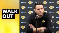 Lakers coach Redick abruptly leaves news conference