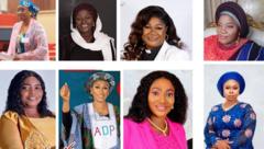 Eight of di 24 women candidates
