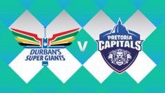 Durban's Super Giants v Pretoria Capitals - SA20 scorecard
