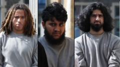 Watch moment kidnap gang found hiding in field