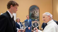Sinner meets newly elected Pope at Vatican