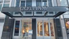 Ex-Playmate and boy fall to deaths from New York hotel suite - BBC News