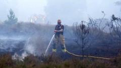 Situation is stabilising, say crews tackling Suffolk wildfire