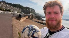 Rugeley man completes Africa to UK football dribble for char