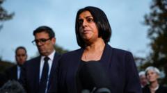 Pro-Palestinian protests 'un-British' after terror attack, Mahmood says