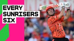 Every six from a record-breaking SunRisers innings