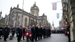 Scotland falls silent to remember the war dead