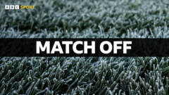 Ballymena v Glentoran postponed due to frozen pitch