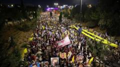 Thousands throng Jerusalem to press Netanyahu to agree deal to free hostages