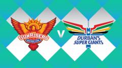 Sunrisers Eastern Cape v Durban’s Super Giants – SA20 scorecard