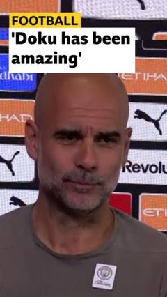 Guardiola jokingly takes credit for winger's form