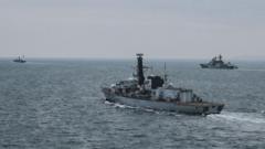 Royal Navy and RAF shadow Russian ships in UK waters