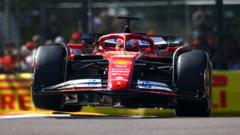 Imola qualifying: Perez out in Q2 as Ferrari and McLaren challenge